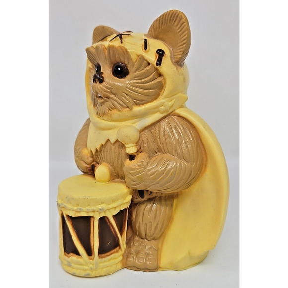 Vintage 1983 Star Wars Wicket Vinyl Piggy Bank Original Stopper Rare U112 - Picture 2 of 11